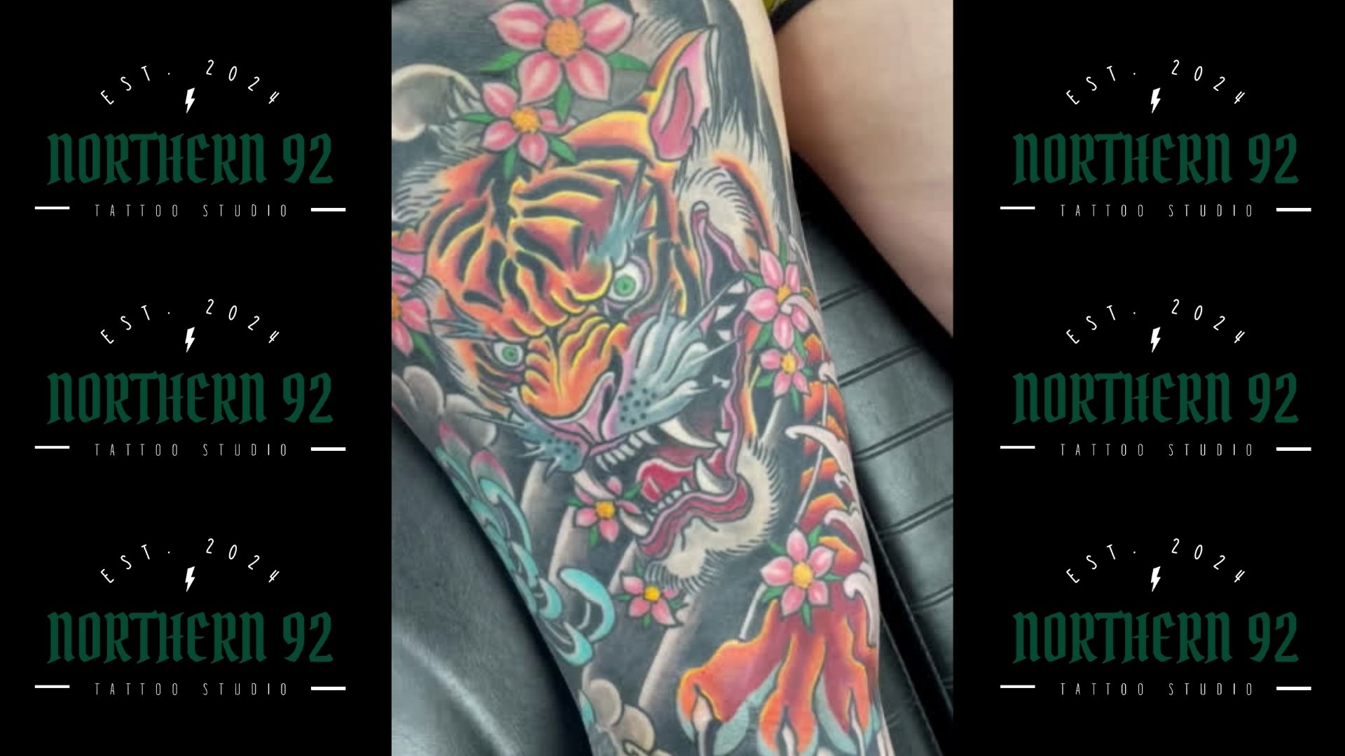 Traditional Japanese Tiger Leg Sleeve