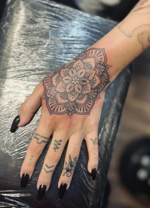 Hand Mandala Tattoo by Megan Rose Hall