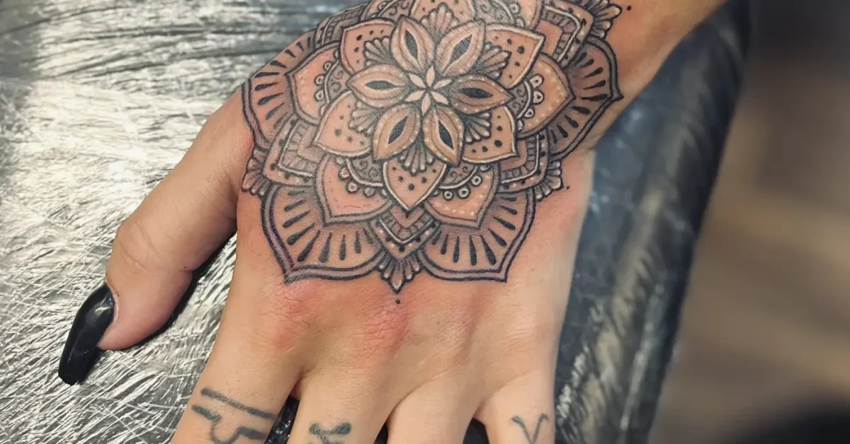 Hand Mandala Tattoo by Megan Rose Hall